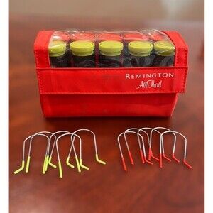 Remington All That! Travel Hair 10 Hot Rollers Curlers & Clips Pageant Cheer
